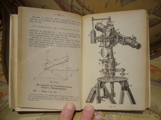 Libros antiguos: &rdquo;MANUALE DI TOPOGRAFIA&rdquo; DE GIUSEPPE DEL FABRO. 1.919. - Foto 6