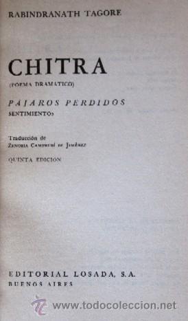Libros antiguos: CHITRA - PAJAROS PERDIDOS - R. TAGORE - Foto 3