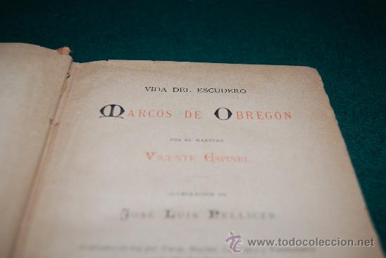 Libros antiguos: Vida del escudero Marcos de Obreg&oacute;n - Foto 7