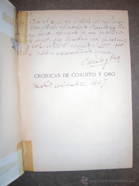 Libros antiguos: Cronicas de Corinto y Oro. 1931. Maximiliano Clavo. - Foto 2