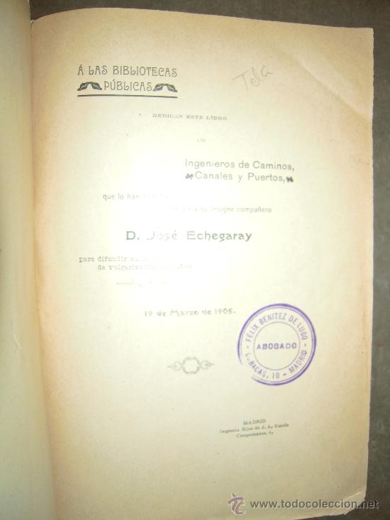 Libros antiguos: Ciencia popular. 1905. Jos&eacute; Echegaray. - Foto 3