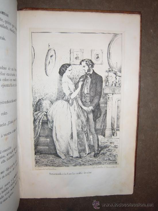 Libros antiguos: La Dama de las Camelias. 1857. Alejandro Dumas. - Foto 6
