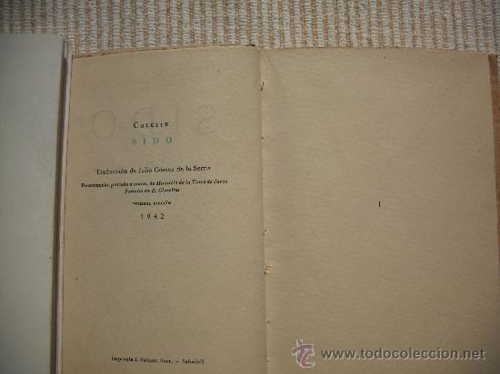 Libros antiguos: COLETTE       SIDO - Foto 2
