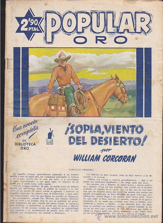 Libros antiguos: NOVELA POPULAR ORO N&ordm; 3 - Foto 1