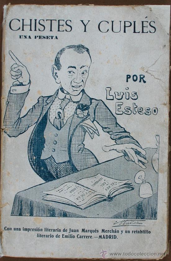 Libros antiguos: Chistes y Cupl&eacute;s. Luis Esteso - Foto 1