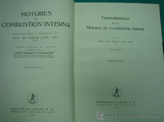 Libros antiguos: Motores de combustion interna 1944 - Foto 2