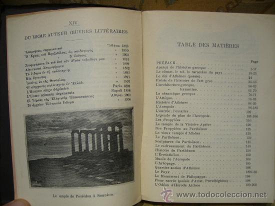 Libros antiguos: &rdquo;LES MONUMENTS DATHENES&rdquo; DE ALEX. PHILADELPHEUS. 1.930. - Foto 3