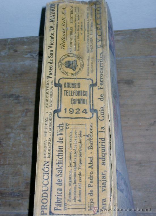 Libros antiguos: ANUARIO TELEFONICO ESPA&Ntilde;OL 1924 - Foto 3