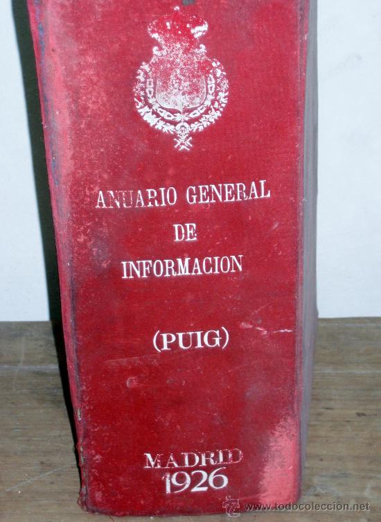 Libros antiguos: ANUARIO GENERAL ESPA&Ntilde;A A&Ntilde;O 1926 - Foto 2