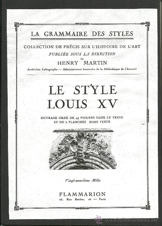 Libros antiguos: Le Style Louis XV - 1928 - Foto 1