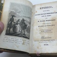 Libros antiguos: EUSEBIO, HISTORIA SACADA DE LAS MEMORIAS. PEDRO MONTENGON, CON LÁMINAS. TOMO 1. AÑO 1840. Lote 31873278