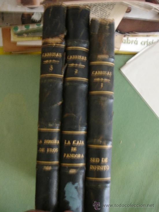 Libros antiguos: HILARIO CABRISAS 3 TOMOS - Foto 1