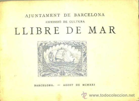 Libros antiguos: LLIBRE DE MAR (1921) EN CATAL&Aacute;N - COMO NUEVO - Foto 1