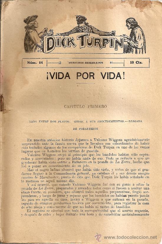 Libros antiguos: DICK TURPIN,,N&ordm;14 - Foto 1