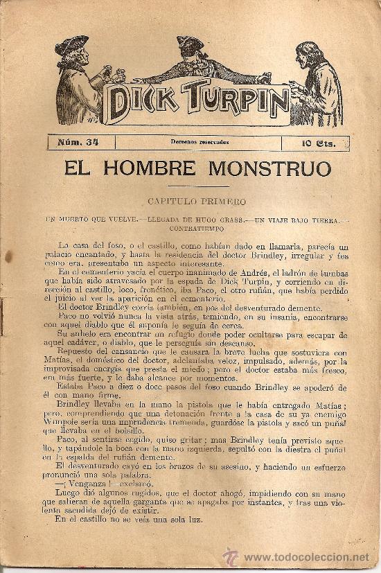 Libros antiguos: DICK TURPIN,,N&ordm;34 - Foto 1