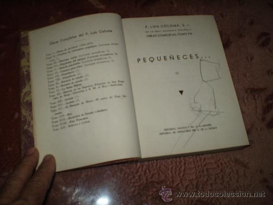 Libros antiguos: P. Luis Colomas. Peque&ntilde;eces... II - Foto 2