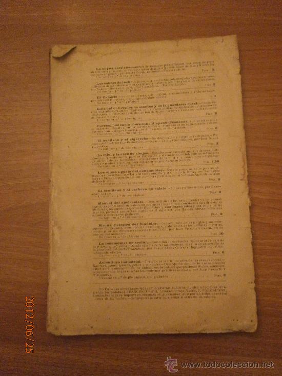 Libros antiguos: LIBRO EL GUSANO DE SEDA ,ESTUDIO DE LA MORERA- alfonso nogues - Foto 2
