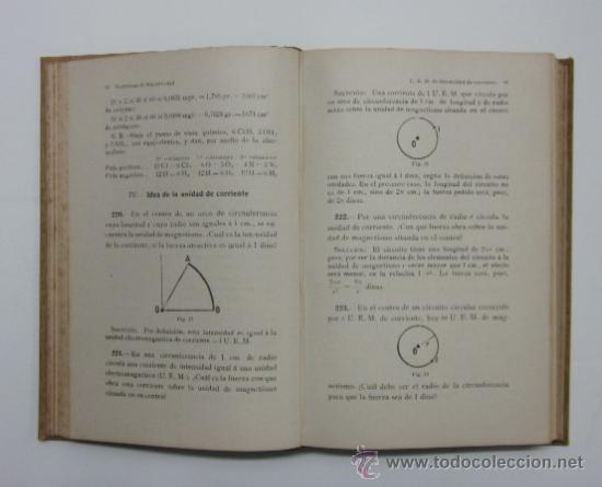 Libros antiguos: PROBLEMAS DE ELECTRICIDAD - A&Ntilde;O 1907 - Foto 3