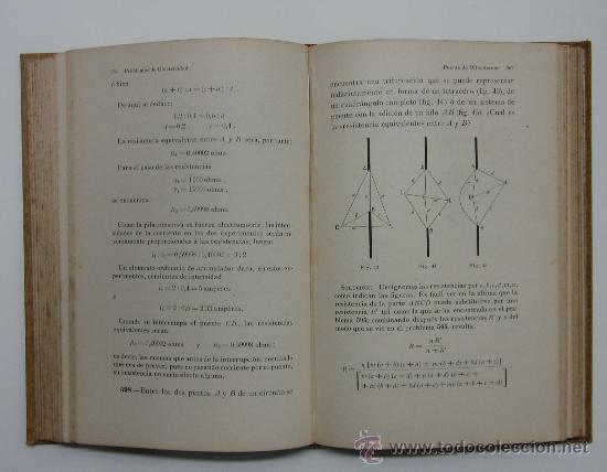 Libros antiguos: PROBLEMAS DE ELECTRICIDAD - A&Ntilde;O 1907 - Foto 4