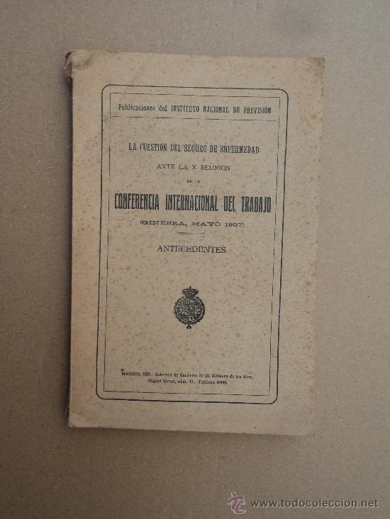 Libros antiguos: Conferencia Internacional del Trabajo. - Foto 1
