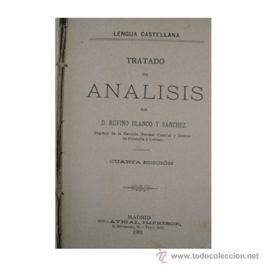Libros antiguos: TRATADO DE AN&Aacute;LISIS. LENGUA CASTELLANA. - Foto 2