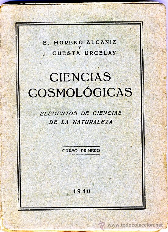 Livres anciens: CIENCIAS COSMOLOGICAS.- SANTANDER 1939.-A&Ntilde;O DE LA VICTORIA. Ver informaci&oacute;n.