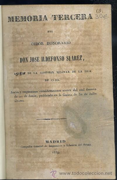 Livros antigos: MEMORIA TERCERA DEL OIDOR HONORARIO   A-FOLLETO-017