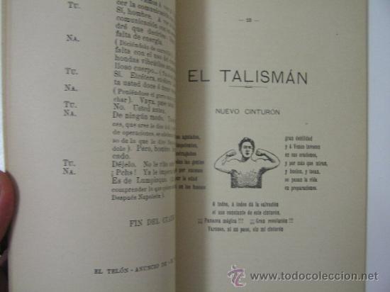 Libros antiguos: el talisman, 1908, imprenta moderna ed, ref poesia bs5 - Foto 5