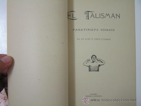 Libros antiguos: el talisman, 1908, imprenta moderna ed, ref poesia bs5 - Foto 4