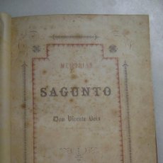 Libros antiguos: MEMORIAS DE SAGUNTO.-201