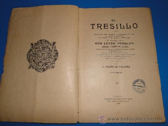 Libros antiguos: EL TRESILLO. VECIANA, Pedro de. --1923 - Foto 2