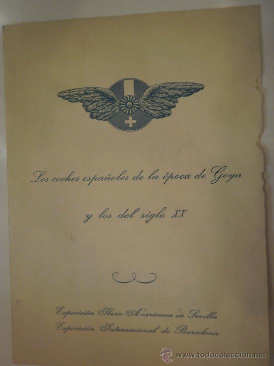 Libros antiguos: Los coches espa&ntilde;oles de la &eacute;poca de Goya. - Foto 1