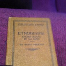 Libros antiguos: ETNOGRAFIA. MICHAEL HABERLANDT. 1.926. ILUSTRACIONES Y MAPAS.