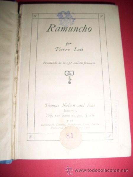 Libros antiguos: LOTI, Pierre - Ramuncho - Foto 2