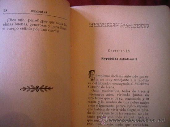 Libros antiguos: libro antiguo memorias de un estudiante - Foto 5
