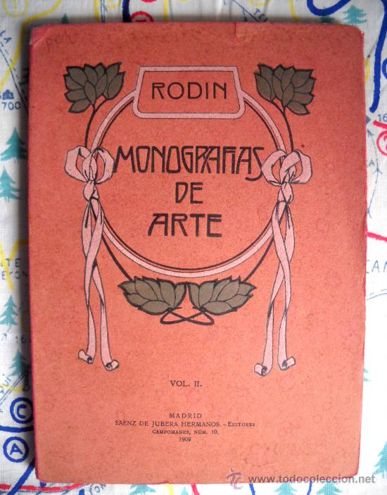 Old books: RODIN - MONOGRAFIAS DE ARTE - VOL. II - 1909