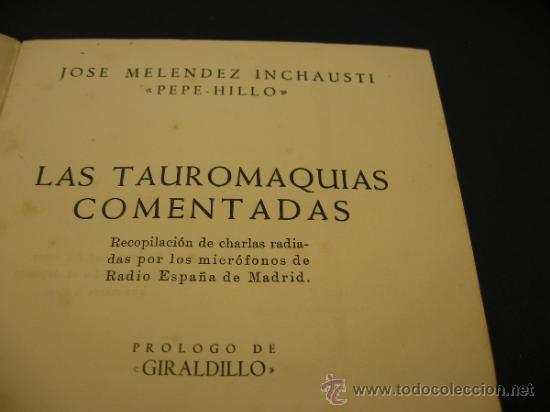 Libros antiguos: LAS TAUROMAQUIAS COMENTADAS - Foto 5