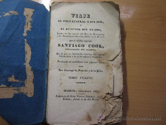 Libros antiguos: viaje al polo austral  1832 - Foto 2