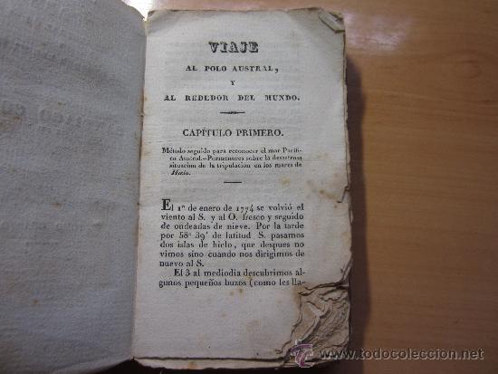 Libros antiguos: viaje al polo austral  1832 - Foto 3