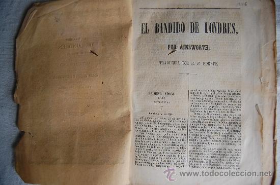 Libros antiguos: EL BANDIDO DE LONDRES. - AINSWORTH. - Foto 2
