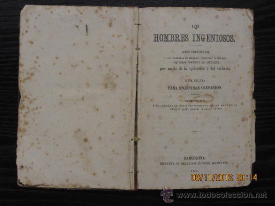 Libros antiguos: LOS HOMBRES INGENIOSOS, LIBRO CONVENIENTE - Foto 1