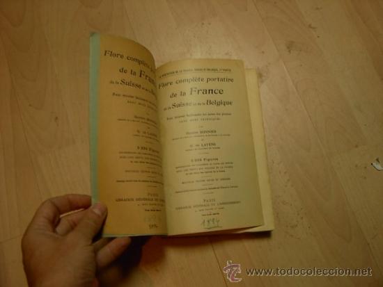 Old books: Flore complete portative de la France de la Suisse et de la Belgique, 1894