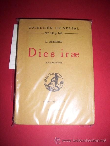Libros antiguos: ANDREIEV, L. - Dies irae : novelas breves - Foto 1