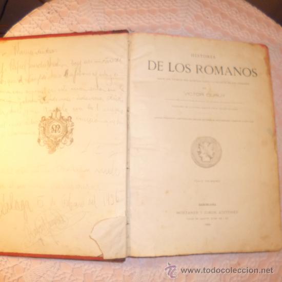 Libros antiguos: HISTORIA DE LOS ROMANOS .V. DURUY. B-1 - Foto 3