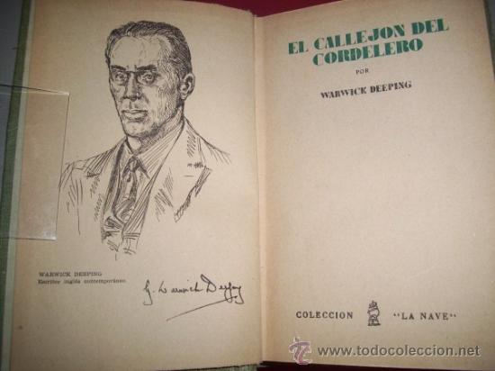 Libros antiguos: DEEPING Warwick - El callej&oacute;n del cordelero - Foto 1