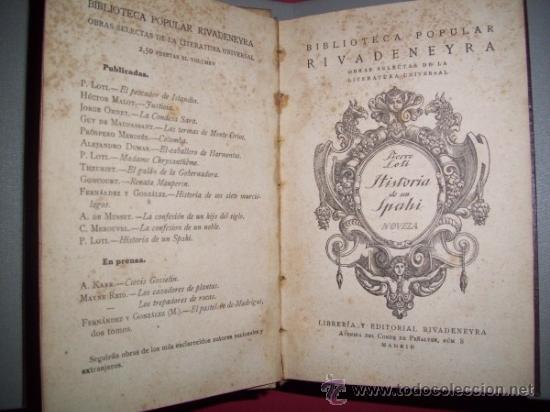 Libros antiguos: LOTI, Pierre - Historia de un spahi : novela - Foto 1