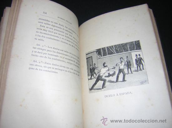 Libros antiguos: 1890 - EUSEBIO Y&Ntilde;IGUEZ - OFENSAS Y DESAFIOS - LEYES QUE RIGEN EN EL DUELO - Foto 7