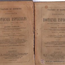 Libros antiguos: TRATADO DE ZOOTECNIA, ANDRÉ SANSON, 5 TMS, MADRID, CARLOS BAILLY-BAILLIERE 1892
