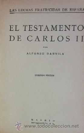 Libros antiguos: EL TESTAMENTO DE CARLOS II - Foto 3