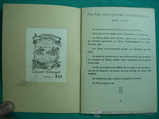 Libros antiguos: TOROS curiosidades taurinas - Foto 2
